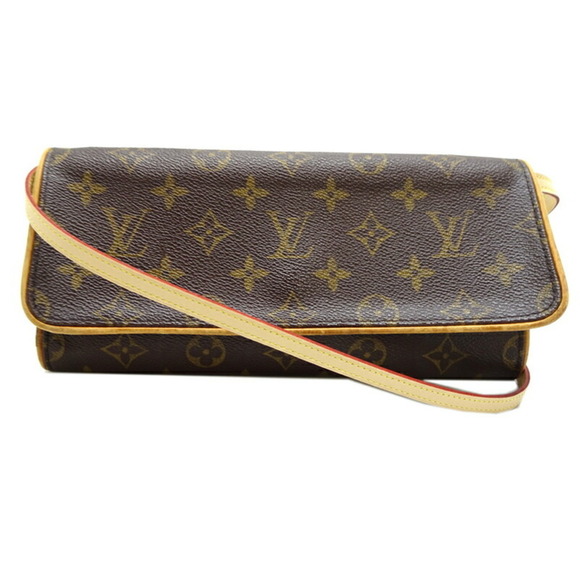 LOUIS VUITTON Brown Monogram Pochette Shoulder Bag - Picture 1 of 10
